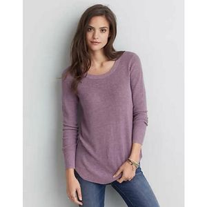 American Eagle Purple Crew Neck Sweater
